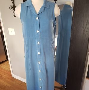 Talbots denim sleeveless dress